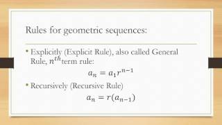 Lesson 10-2 Geometric Sequence