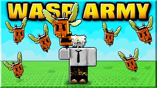 I Hatched a FULL WASP ARMY In Grow a Garden New Update!