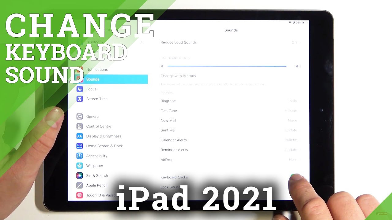 How To Activate Deactivate Keyboard Clicks On IPad 2021 Manage Sound