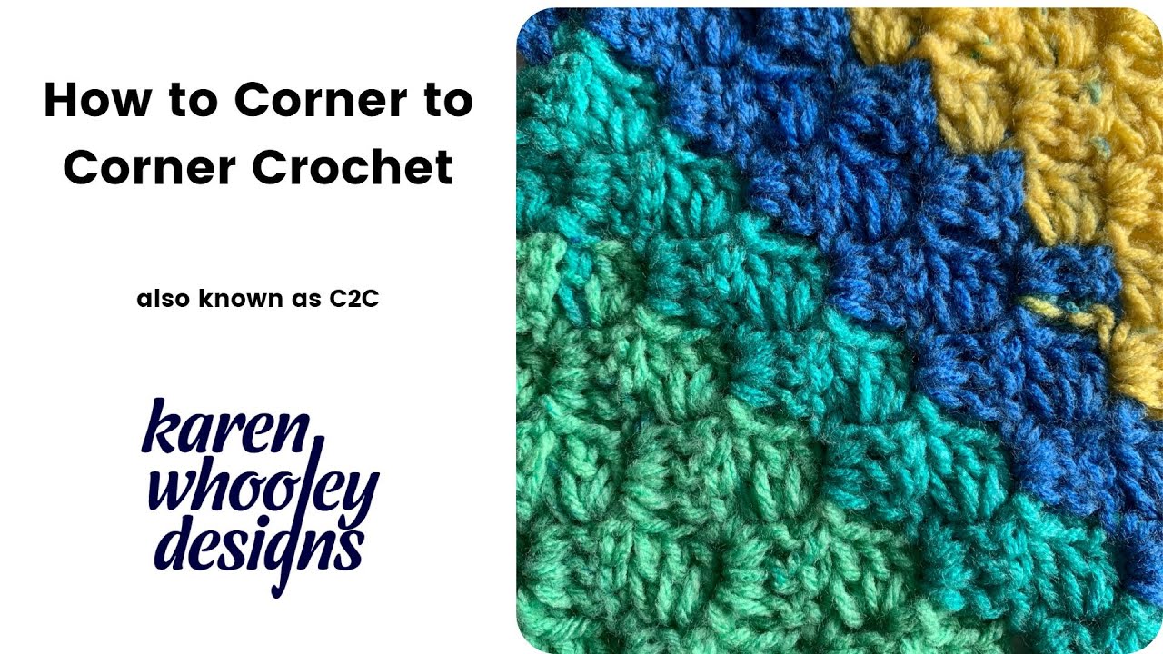 How to do the Corner-to-Corner stitch. (C2C) - YouTube