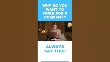 Why do you want to work for this company? #shorts