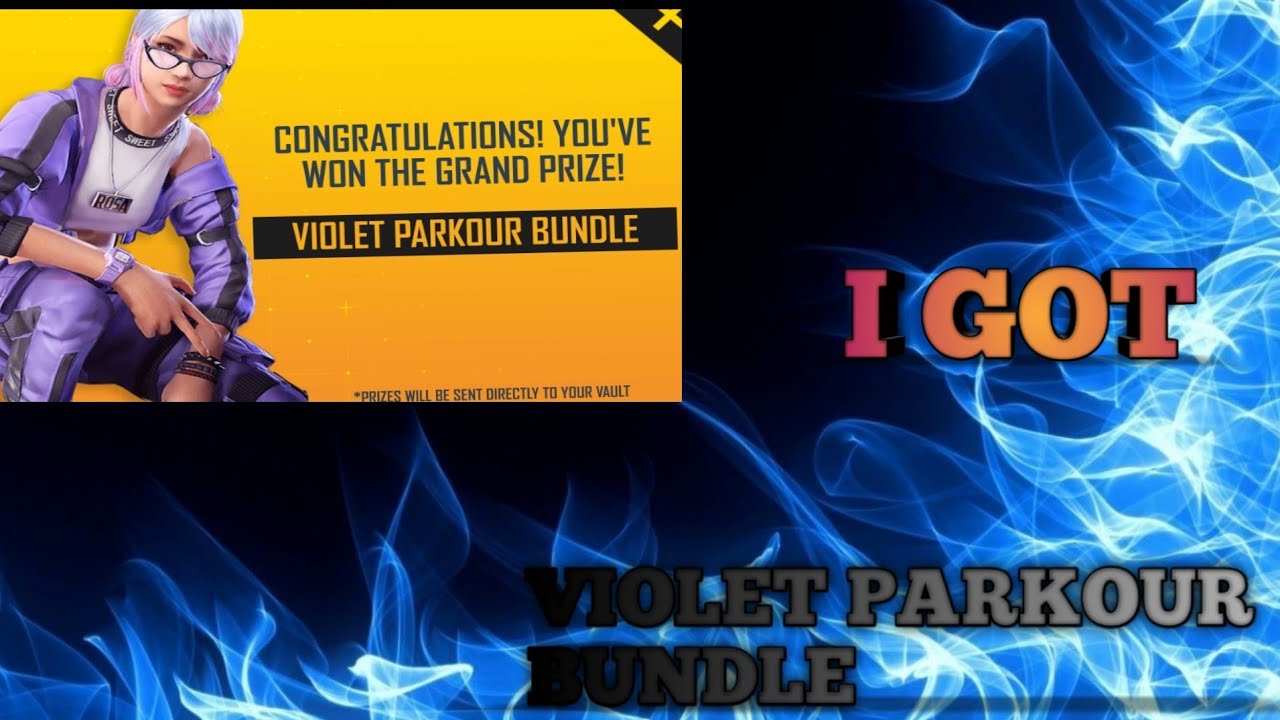 I GOT VIOLET PARKOUR BUNDLE|OP FREE FIRE|EXHAUST GAMING TAMIL|TAMIL GAMER