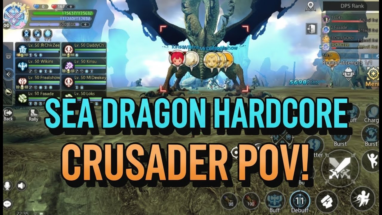Dragon Nest M: Classic | CRUSADER POV on SEA DRAGON NEST HARDCORE MODE!!