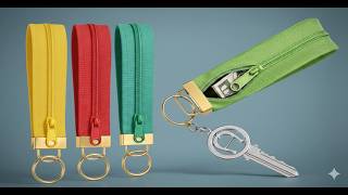 All You Need to Make a Keychain and Coin Purse (Just a Zippers) sewing tips and tricks