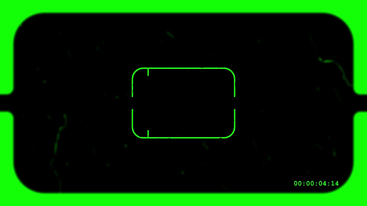vintage viewfinder green screen effect