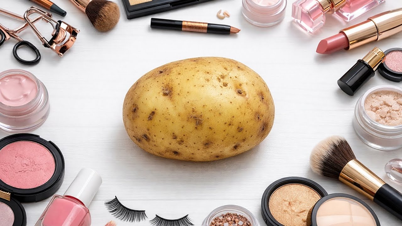 Asmr only pink potato makeup