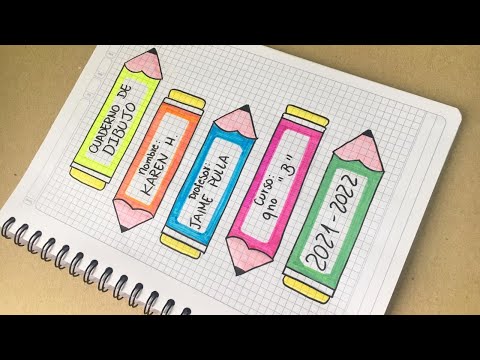 Cuaderno para dibujar, caratula pintada a mano al acrílico con