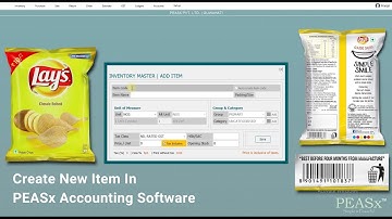 Create New Item in PEASx Accounting Software | Retail Billing Software | GST Billing Software