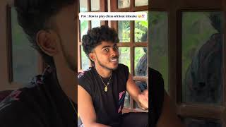 How to play chess tutorial 🔥#siva_x18 #comedy