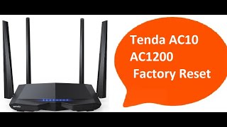 Tenda AC1200 Dual Band WIFI Router Reset If forget password screenshot 1