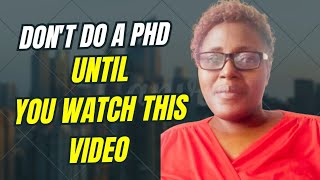 Before You Start a PhD… Watch This (Honest Advice from Experts)