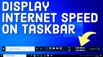 How to Display Internet Speed on Taskbar in Windows 10 / Windows 11