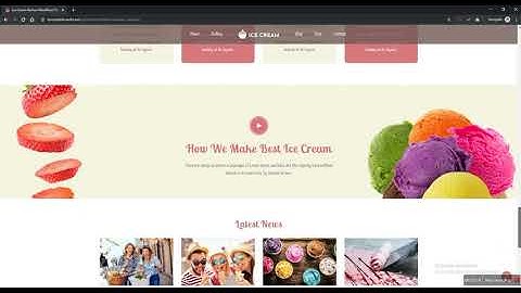 Icecream Parlour WordPress Theme