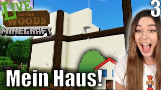 Mein allererstes Haus in Minecraft (bin bisschen stolz) - Minecraft: LIVE in the Woods #3 screenshot 4