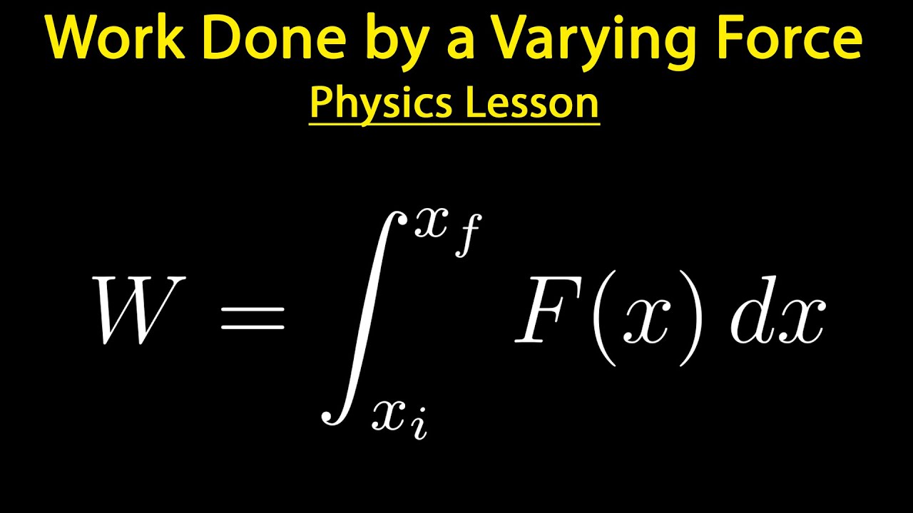 Работа, совершаемая переменной силой | Урок физики