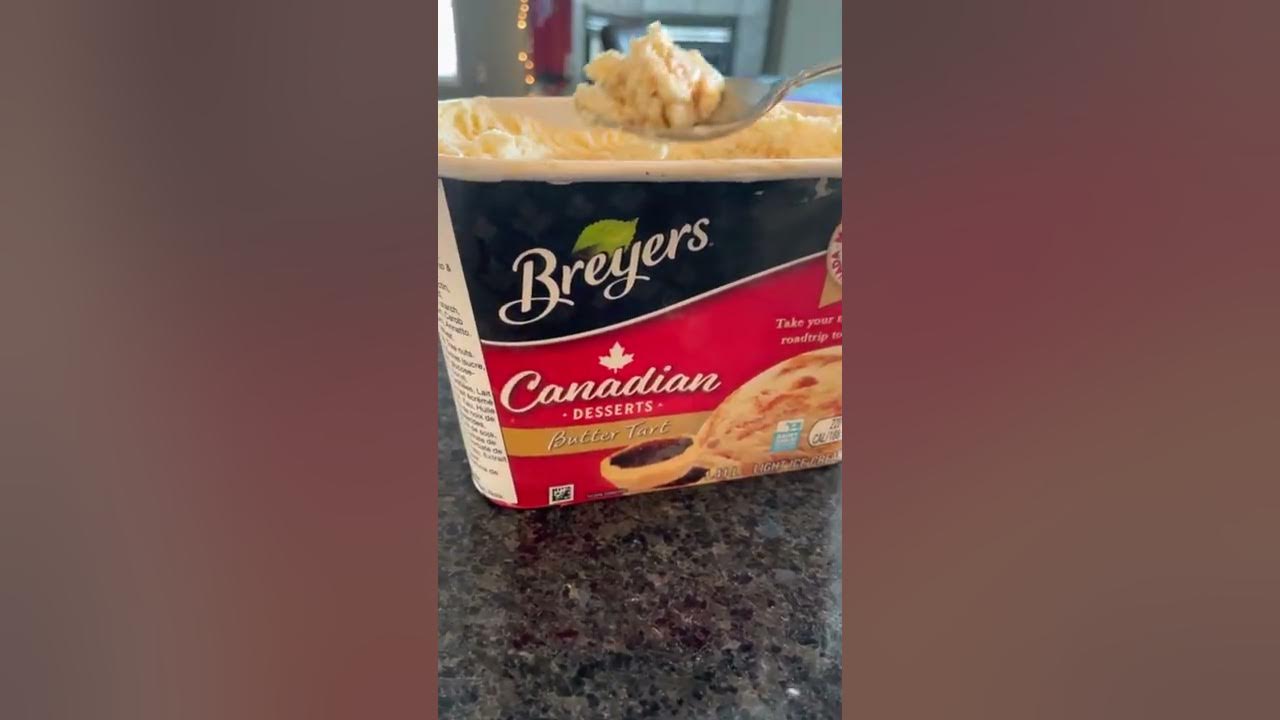 TASTE TEST TIME! Breyers Canadian dessertsButter tart ice cream! YouTube