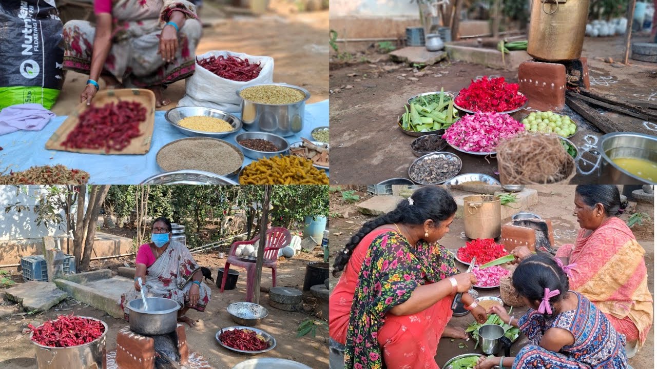 మీరు ఆర్డర్ పెట్టుకున్నవి మీ కళ్ళముందే  ఎలా తయారు చేస్తున్నామో చూడండి/village food meking in telugu