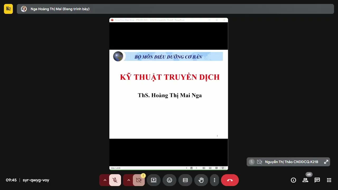 DDCB BÀI TRUYỀN DỊCH VÀ MÁU