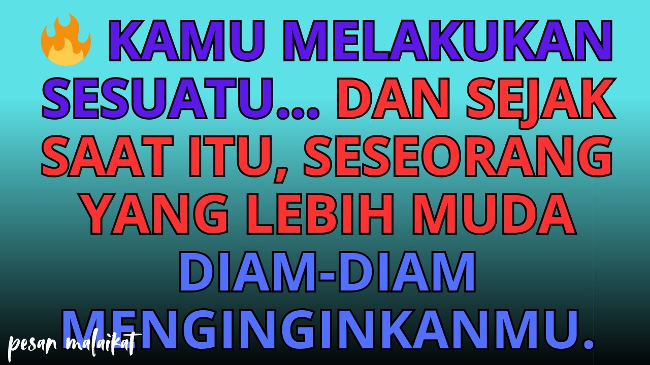 Orang yang lebih muda ini sedang berjuang untuk melupakan…tetapi kemarin kenangan itu kembali muncul