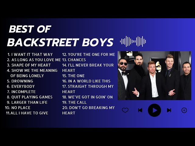 BACKSTREET BOYS greatest hits ULTIMATE COMPILATION class=