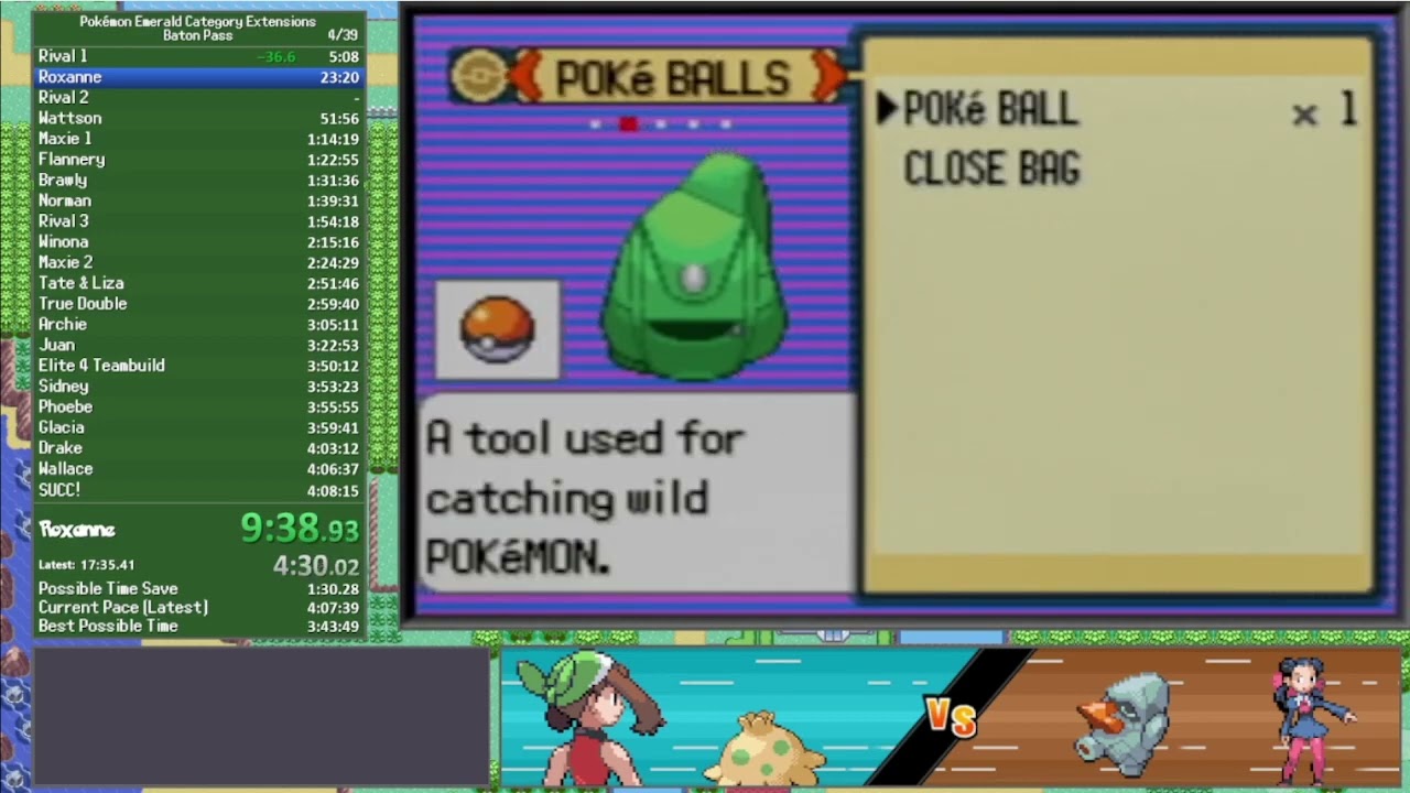 Pokémon Emerald Baton Pass [