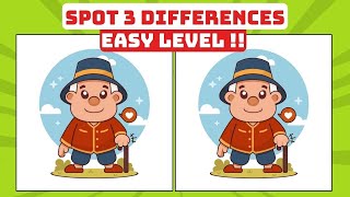 #127 Spot the Difference β Easy Level for All Ages! π Puzzle Club
