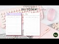 Bill Payment Tracker Printable Planner