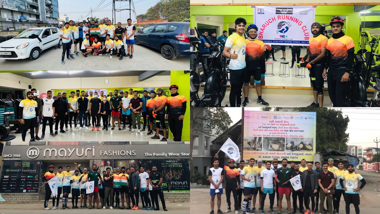 Run for saving Bird Dheel de,Be kind Best way to Celebrate festival of Kites Bharuch Running Club