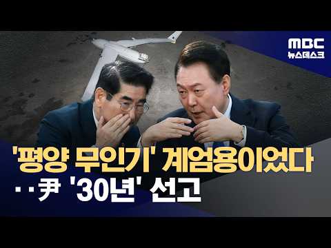 '평양 무인기 침투' 윤석열·김용현 징역 30년 (2026.06.12/뉴스데스크/MBC)