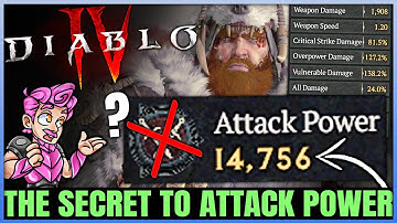 Diablo 4 - 1 IMPORTANT MASSIVE Damage Trick On ALL Classes - Attack Power Secret You Don