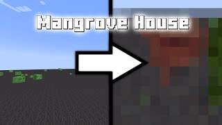 Builder With Mangrove House In Minecraft Timelapse