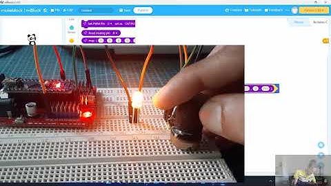 How to control LED With Potentiometer |Arduino Nano Controlling LED With PWM | using mBlock 5