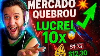 O MERCADO DO CS2 QUEBROU… e eu LUCREI 10x com um BUG 🤯