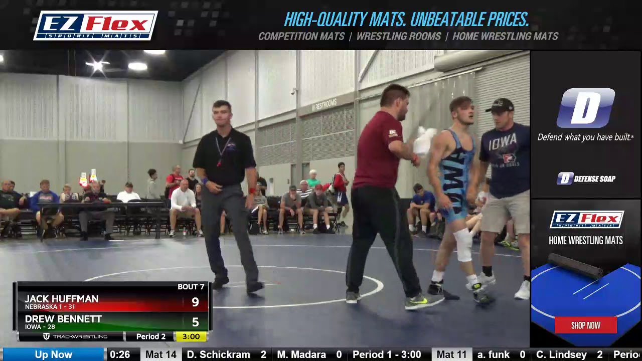 Mat 12 132 Jack Huffman Nebraska 1 Vs Drew Bennett Iowa