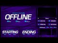 Hestia Stream Overlay Pack for Streamers || Purple Stream Overlay Pack