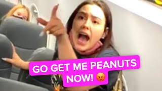 karen FREAKS OUT on airplane...