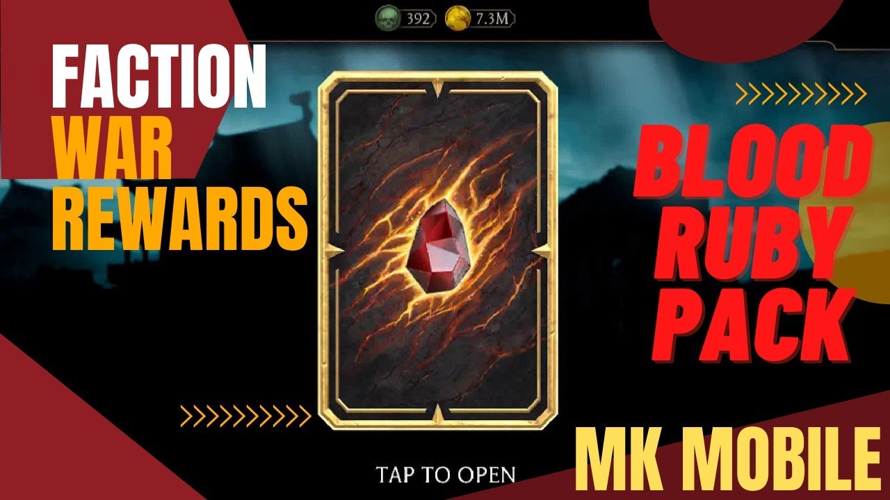 MK Mobile||Faction War Reward Opening||Blood Ruby Packs 