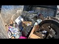 Big Garbage Truck Picking Up Recycling | Real Street Collection!