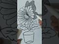 How To Draw A Beautiful Butterfly On A Flower #art #drawing #shortvideo #easydrawing #viralvideo...