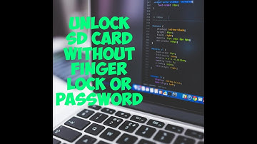 Unlock SD card without password