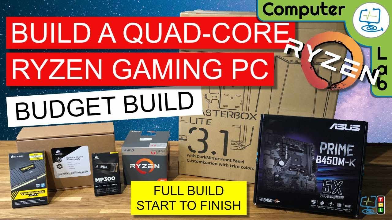 Budget Gaming PC 2018 Under £460 ($600) Complete Build TUTORIAL