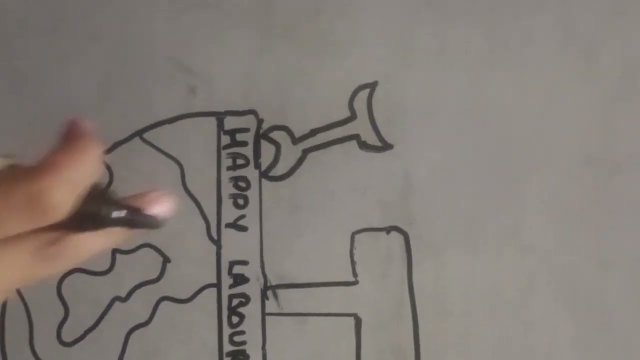 Drawing #@labour day @# 1st May @