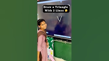 Draw a Triangle with 2 lines🤔I Activity IUps karira #shorts #ytshorts #triangle #puzzle #challenge
