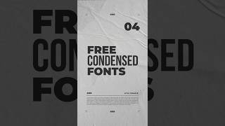 Free Condensed Fonts