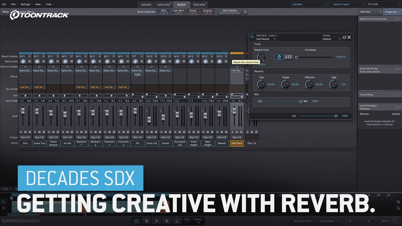 Decades SDX – Getting Creative With the Reverb