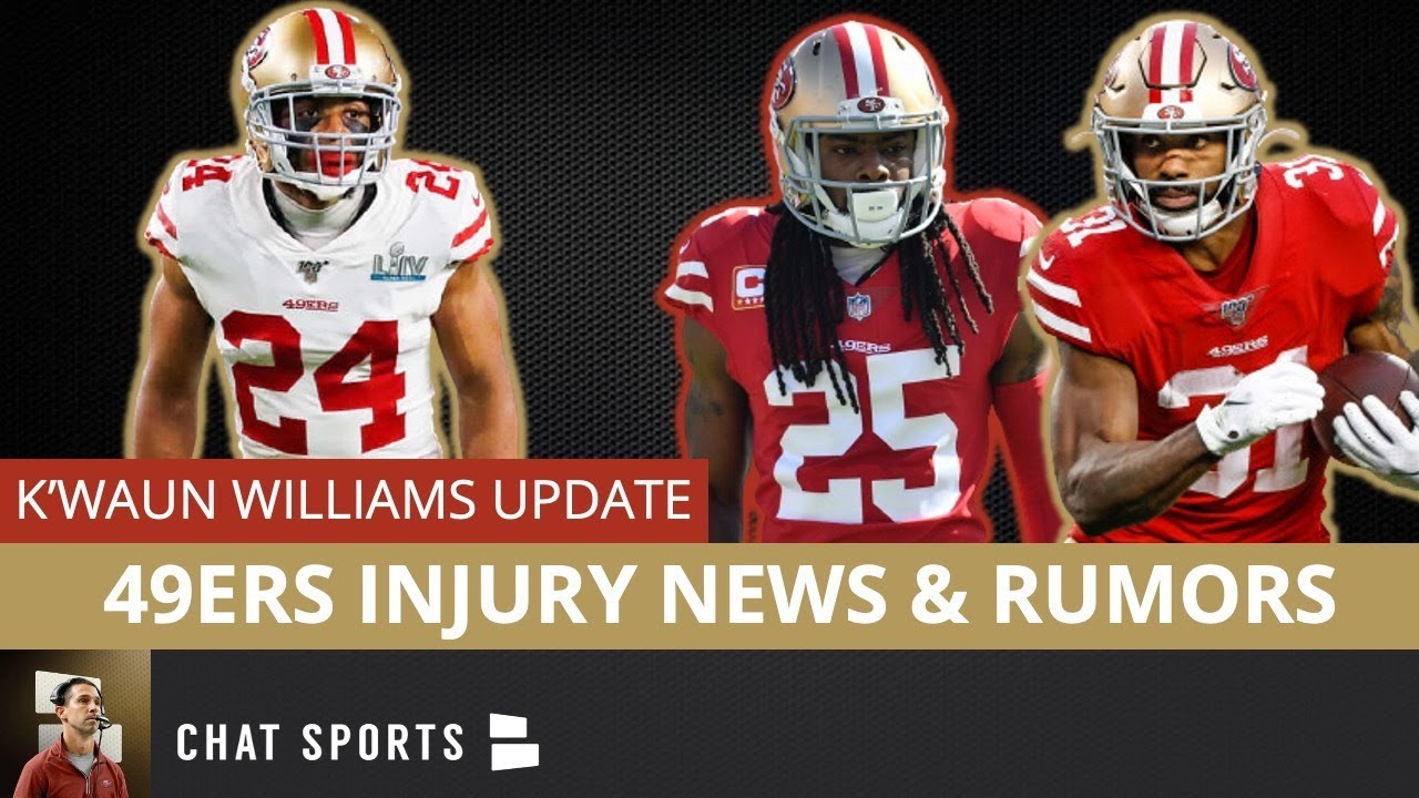 San Francisco 49ers News Full Injury Update K Waun Williams Latest Jauan Jennings Playing Soon Youtube