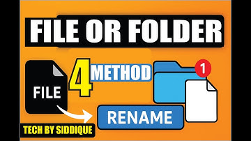 How to Rename File and Folder in Windows | 4 Easy Tricks for Beginners | windows 11