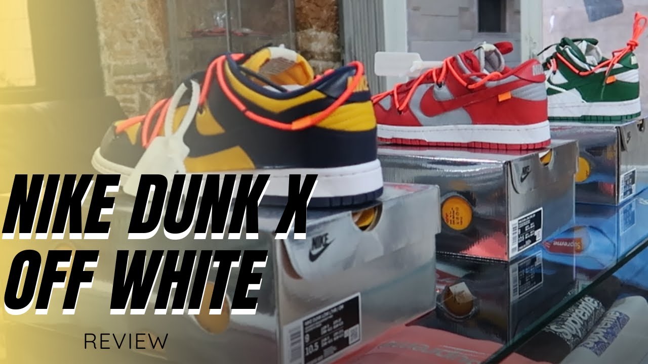 OFF WHITE x Nike Dunk Review - YouTube