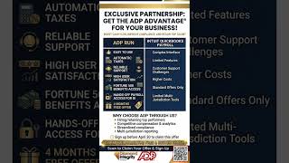Business Owners: Get 4 Months FREE Payroll with ADP | Limited-Time Offer #shorts