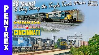 Cincinnati Triple Track, 58 Trains | Sunrise to Sunset 3